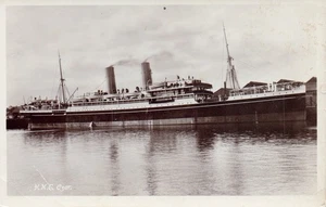 Real Photo HMC SS Czar Russian American Line Estonia Pulaski Ship Postcard - Picture 1 of 2