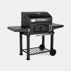 American Style Charcoal BBQ - 2-in-1 Wood Smoker, Cast Iron Outdoor Grill - Picture 1 of 10