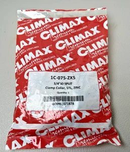 Climax einteilige Klemmmanschette 3/4" ID Split STL. Zink 1C-075-ZX5 OTY: 5 - Bild 1 von 3