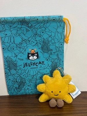 Black Friday SALE – Jellycat Amuseables Sun Bag Charm Plush Keychain Toy NWT - Image 1 of 4