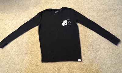 Camiseta negra para dormir manga larga Disney Mickey Mouse para niños Gap talla 14 Foto 1 de 4