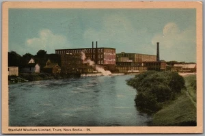 Postal Truro Nueva Escocia c1950 Stanfield Woollens Limited Salmon River PECo - Imagen 1 de 2