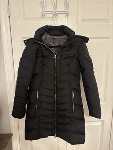 Eddie Bauer Women's Sun Valley Down Black Parka Jacket in Size S - Picture 1 of 5
