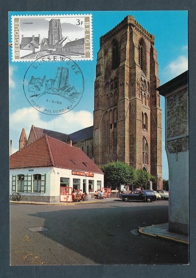 D446187 Belgium Maximum Card Lissewege Market Buildings Architecture 1968 - Image 1 of 1