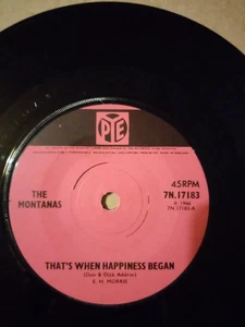 The Montanas* - That's When Happiness Began - Picture 1 of 1