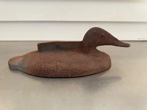 Vintage  Cast Iron Duck Boot Scrape Solid Cast Iron Andirond Duck 20 Pounds - Picture 1 of 12