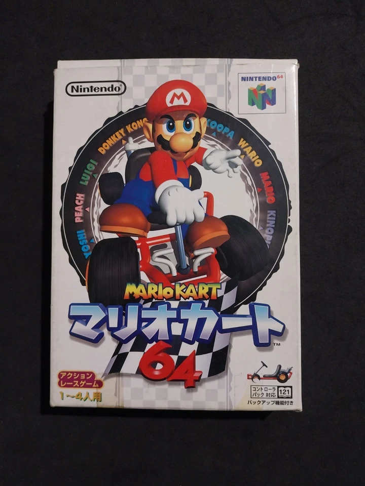 MARIO KART 64 NINTENDO 64 N64 JAP GIAPPONESE USATO COMPLETO - Immagine 1 di 4
