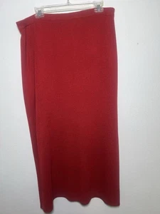 George rot Strick Maxi Rock Slinky Acryl Nylon Mischung gefüttert Kurve schmeichelhaft XL - Bild 1 von 8