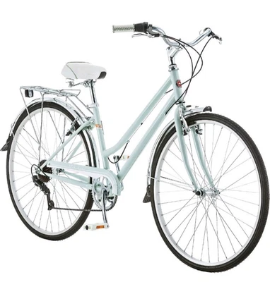 Schwinn Wayfarer  7-Speed Hybrid City Bike Bicycle Mint Green with Rear Rack - Image 1 of 4