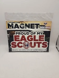 BOY SCOUTS OF AMERICA ORGOGLIOSO DELLA MIA AQUILA SCOUT 6" MAGNETE AUTO SCUOLA ARMADIETTO REGALO - Foto 1 di 3