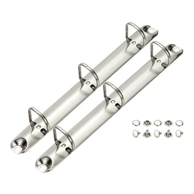 A5 3 Hole Ring Binder Mechanisms, 2 Set 0.79" D Ring Binder Planner, 20mm Silver - Image 1 of 4
