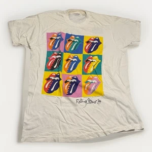 Vintage Rolling Stones '89, North American Tour, weißes T-Shirt, Large - Bild 1 von 8