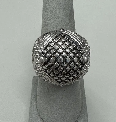 Anillo EFFY Plata Hombre Talla 7.0 Zafiro Azul 0.10 CT’s Forma Redonda Diámetro 0.11 Nuevo con Etiquetas Foto 1 de 4