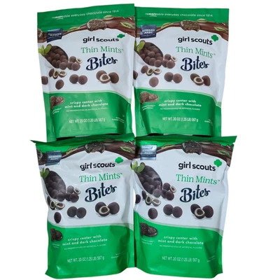 GIRL SCOUTS Edward Marc Thin Mint Bites 20 oz - 4 Packs