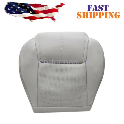 For 2006-2010 Jeep Commander DRIVER Bottom Perforated Leather Seat Cover Lt Gray - image 1 of 4