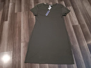 Artisan NY women's olive green color, size Medium t shirt dress NWT - Picture 1 of 18