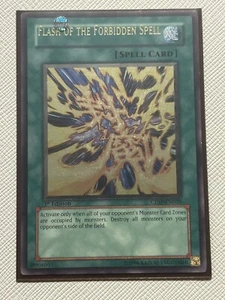 Yugioh Flash Of The forbidden Spell MISPRINT ultimate Rare! 1st Ed - Picture 1 of 11