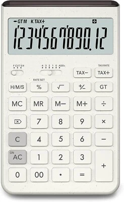 Casio Design Calculator Comfy Off-White Just Type 12 Digits JT-200T-WE JAPAN - Image 1 of 4