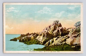 Postcard Maine Bailey Island ME Pinnacle Rock Ocean Coast 1913 Posted Divided - Picture 1 of 2
