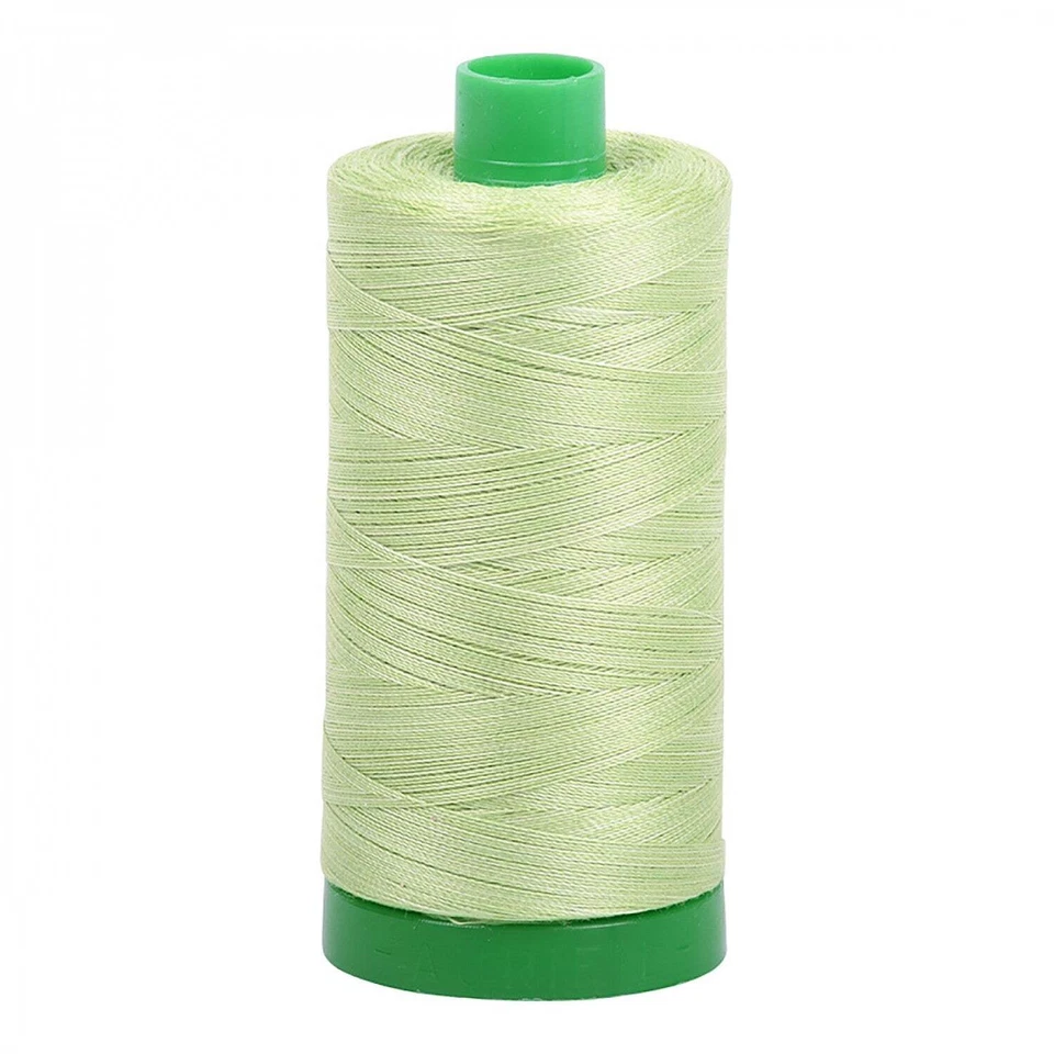 A1140-3320 Mako Cotton Embroidery Thread 40wt 1094yds Variegated Green - Image 1 of 1