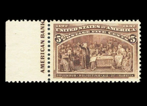 US #234; 5¢ COLUMBIAN, VF/XF-OG-MNH, 2005 & 2023 PF GRADED (85) Certs, SMQ $300 - Picture 1 of 4