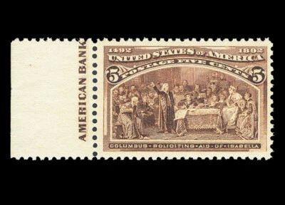 US #234; 5¢ COLUMBIAN, VF/XF-OG-MNH, 2005 & 2023 PF GRADED (85) Certs, SMQ $300 - Image 1 of 4