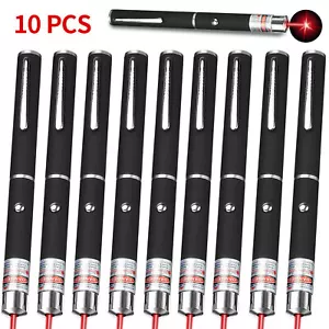 10pcs Mini 650nm Red Laser Pointer Pen Visible Light Beam for Pet Cat Dog Toy - Picture 1 of 10