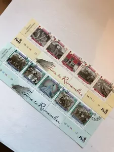Isle of Man USED Stamps 2005 Time to remember Ordinary Gum Used Set 10 CTO WCP - Picture 1 of 3