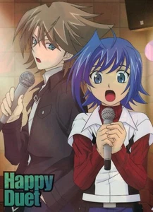 clear file folder promo Cardfight Vanguard anime Sendou Aichi Kai Toshiki Ren - Picture 1 of 2