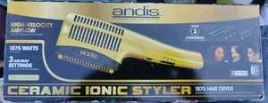 Andis Ceramic Ionic Styler Hair Dryer New Gold HS-2 1875W - Picture 1 of 2
