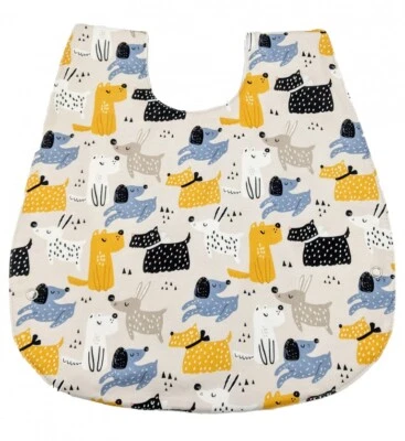 Babero bebé bebé espalda cruzada unisex impermeable color crema totalmente ajustable Foto 1 de 4