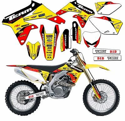 1995-1999 SUZUKI RM 80 RM80 GRAPHICS KIT DECALS STICKERS DECO 1996 1997 1998 MX - Image 1 of 3