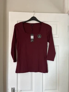 M & Co Wine Colour Top Size 14 - Picture 1 of 3
