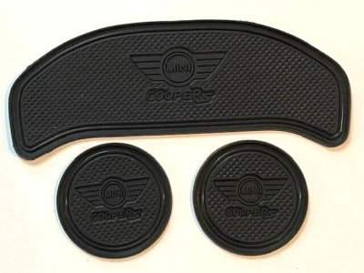 SET PAD CANCELLO INTERNO MINI COOPER 'S' (F54) CLUBMAN 2016 - 2020 (3 PEZZI) NERO - Immagine 1 di 3