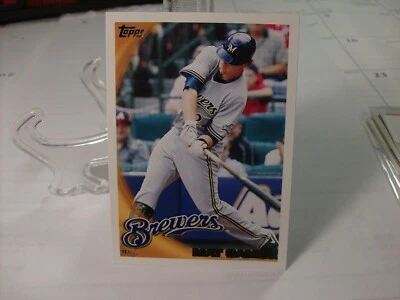 2010 Topps Baseball #151 - Mat Gamel - Milwaukee Brewers  (3136) - Image 1 of 2