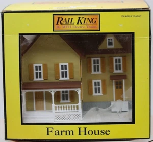 MTH Rail King Farm House Cream W/ Yellow Shutters 30-90178 O Gauge 1:48 Scale - Picture 1 of 6