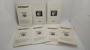 Nintendo 64 Verbraucherinformation Heft NUS-EUR-1 bis NUS-EUR-5 + Expansion Pak - Picture 1 of 4