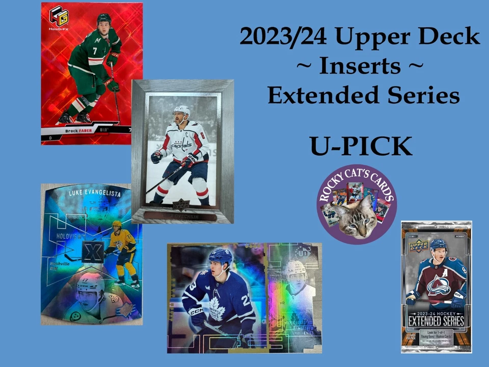 2023-24 U-PICK  inserts ~ Upper Deck Extended Series ~ complete your set! - Image 1 of 1