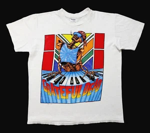 Grateful Dead Shirt T-Shirt Vintage 1989 Sommer Tour Smoking Skeleton Keyboard L - Bild 1 von 11