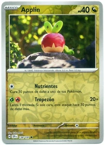 Pokémon APPLIN 138/191 Reverse Holo Chispas Fulgurantes SSP ES Español Card NM - Imagen 1 de 2