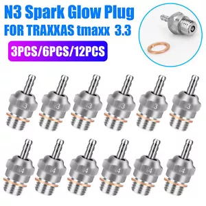 1-12Pcs 70117 Spark Hot Glow Plug For 1/10 1/8 N3 N4 Nitro RC Car HPI SHP HSP - Picture 1 of 12