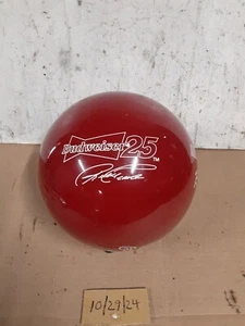 Budweiser red bowling ball undrilled nascar #25 84D1661 - Picture 1 of 3