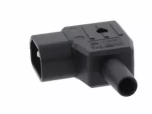 LEFT ANGLE REWIREABLE IEC C14 PLUG 3 PIN MALE MAINS POWER KETTLE CONNECTOR 10A - Picture 1 of 1