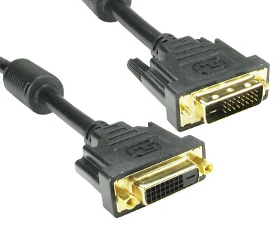 5m DVI-D Dual Link Extension Cable 24+1pin dual link DVI-D extension cable - Image 1 of 3