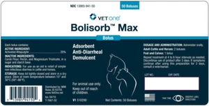 VetOne Bolisorb Max Anti-Durchfall Bolus Rinder Pferde 50 Stück - Bild 1 von 1
