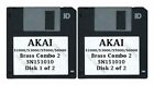 Akai S1000 / S5000 Set Of Two Floppy Disks Brass Combo 2 Sn151010