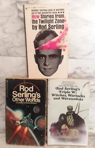 3 Rod Serling TWILIGHT ZONE Paperbacks Witches & Demons Other World, New Stories - Picture 1 of 8