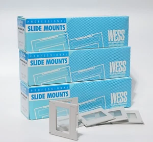 WESS SLIDE MOUNT - AVA 002 - 3 CONFEZIONI DA 50 PZ. 24x36 con vetrini. - Photo 1/4