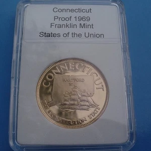 SLABBED Proof "States of the Union" - Connecticut "The Constitution State" Ship - Picture 1 of 4