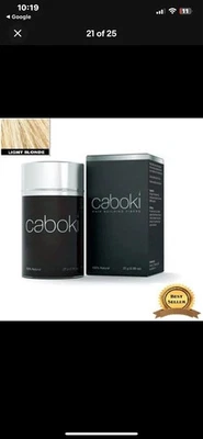 Fibras capilares Caboki rubio claro cabello más lleno instantáneo Foto 1 de 3